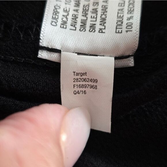 Xhilaration Black Lace Trim Open Front Cardigan – Size Large - Picture 7 of 15